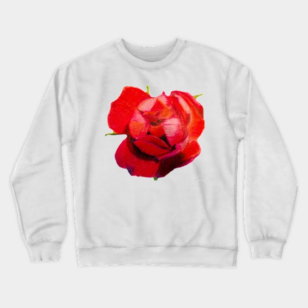 Rose 2 Crewneck Sweatshirt by teenamarie23art